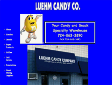 Tablet Screenshot of luehmcandy.com